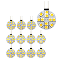 Miniatyrbilde 3 av 5: 12 stk G4 Puck-lys LED-pærer Side Pin Base Rund G4 5050 12smd LED Rv Camper Lys Hjem Lesing L [DB]