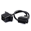 Miniatyrbillede 3 af 3: 6-benet OBD til OBD2 Tjek Motor Adapter Kabel Kode Læser Til Chrysler Jeep Dodge [DB]