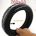 Miniatyrbillede 4 af 5: 260x55 Dæk &amp; Slange Passer til Børnetrekørrer Babyvogn Foldbar Babyvogn, El-Scooter, Børnecykel 260*55 Dæk [DB] inner tube