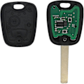 Miniatyrbild 2 av 5: 2024, komplett nyckel med elektronik för programmering Plip Peugeot 107 207 307 407 106 206 306 406 Cit db