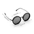 Pikkukuva 3 / 5: Säädettävät ND-suodatin aurinkolasit Kannettavat monikäyttöiset ajolasit pyöräilyyn kiipeilyyn kalastukseen [DB] Silver Frame 49mm