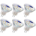 Miniatyrbilde 1 av 5: 6 stk Mr11 LED-pærer Gu4 Spotlight 3w 18leds Halogen 20w Ikke-dimbar Ekvivalent 12v Ac/dc(kald hvit) [DB]