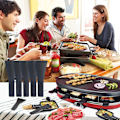 Miniatyrbillede 5 af 5: Raclette Spatula Sæt med 8, Non-stick, 2\" Bred, Maxi Skrå, Plast Raclette Spatula  [dB}
