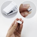 Miniatyrbillede 3 af 5: 50 Pak Små Hårdtøjs Hængeklips Sæt Metal Gardinophængere Klips Hvid [Db]