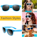 Miniatyrbillede 5 af 5: 12 Pak Solbriller Neon Farver Solbriller Fest Favorer Goody Bag Fyld Bulk til Fødselsdagsfest Strand Pool Party, 12 Farver{ DB} Blue