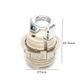 Miniatyrbillede 2 af 5: 1 stk. Lysbelysningstilbehør G9-lampebaser med metalyderring med holder  [dB} one size