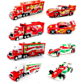 Pikkukuva 3 / 3: Autot Elokuva Mcqueen & Kuningas & Chick Hicks & Mack Rekka Setä Diecast Ajoneuvo Lelut Setti DB C
