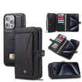 Lynlås Tegnebog Læder Etui Til iPhone 15 Plus [DB] Black