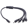 Miniatyrbillede 5 af 5: 3,5 mm x 1,35 mm DC Barrel Plug Splitter Adapterkabel til Ansigtsrensere LED [DB] One point four