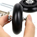 Miniatyrbillede 3 af 5: 2 stk. Kuffert Hjul Udskiftning Hjul Leje Reparation Til Kuffert 70*24Mm, Sortdb