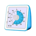 Miniatyrbilde 1 av 4: Visuell Nedtellingstimer for Klasserom Møter Kjøkken Stille Magnetisk Timer med Alarm Lettlest Display Intuitiv Visuell Skive Multifunksjonell [DB] Blue