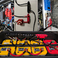 Miniatyrbild 4 av 5: 2 st M8 M10 250A 4-polig strömfördelningsblock Terminalbultar Kopplingsskena Batteri för bil Rv-Ma db red  Black
