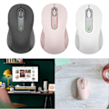 Miniatyrbilde 3 av 5: M650 Trådløs Mus 2.4GHz Bluetooth-kompatibel Doble Moduser Ergonomisk DPI Justerbar Stille Mini Lett Universal Trådløs Datamaskin Kontor Db Black