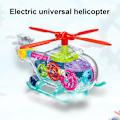 Miniatyrbild 2 av 5: Pedagogisk helikopterleksak Lätt Innovativ ABS Barn Elektrisk Växel Helikopterleksak För Barn Kaesi db Random Color