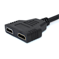 Miniatyrbillede 5 af 5: DB Hdmi Splitter Adapter Kabel Hdmi Splitter 1 Ind 2 Ud $hdmi Han Til Dobbelt Hdmi Hun 1 Til 2