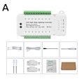 Miniatyrbillede 1 af 5: Led Trappe Lys Controller Dæmpbar Stigebelysning Automatisk Bevægelse Se  [dB} 16 Channels