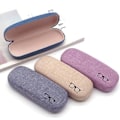 Miniatyrbilde 1 av 4: 3-pak hardt etui for briller i lin, stort etui for briller, konsist [db]