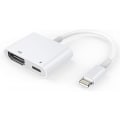Miniatyrbillede 1 af 4: Hdmi-adapter, Hdmi-adapter til iPhone 1080p Lightning Digital Av-adapter, Hdmi-synkroniseringsskærm Hdmi-stik til iPhone & Ipa DB