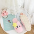 Miniatyrbillede 4 af 5: Nye Kawaii Star Kirby Tøfler Søde Indendørs Anime Kirby Plys Sko Vinter Skridsikre Varme Kvinder Hjem Bomuld Tøfler Piger Gave [DB] Size36-38 KIRBY