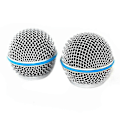 Miniatyrbillede 5 af 5: 2 stk. Mikrofon Grill Mic Gitter Udskiftning Mic Kuglehoved Mesh Til Beta58a Sm58 Pgx24 Slx24-CE db