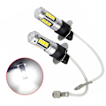 Pikkukuva 1 / 5: 2 kpl H3 Led Auton Sumuvalot 6000k Valkoinen Valo Led Lamppu Sumuajovalot [DB]