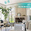 Pikkukuva 3 / 5: Korkealaatuiset kannettavat AM FM -radiot, retro-radio, transistoriradiot voimakkaalla [DB] äänellä