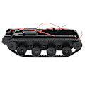 Miniatyrbild 1 av 5: Rc Tank Smart Robot Tank Bil Chassi Kit Gummispår Crawler För 130 Motor Diy Robotleksaker För Barn [DB]