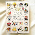 Miniatyrbillede 2 af 5: 2025 Bucket List Kalender, 2025 12 Måneder Vægkaleender, 2025 Vægkaleender To Do Liste & Noter Kalender, 2025 Kalender til Planlægning DB 3pcs