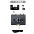 Miniatyrbild 4 av 5: RCA Stereo Audio Bi-Directional Switcher Med Mute-Knapp Portabel L / R Stereo Audio Switch Audio Splitter 2 X 1/1 X 2 [db]