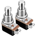Miniatyrbild 1 av 5: 2 st Spst Momentary Soft Touch Footswitch Normalt Öppen 2 Pin Stomp Box Tryckknapp Footswitch För Gitarr Effektpedal