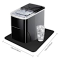 Miniatyrbilde 2 av 5: Isbitmaskin Matte Benkeplate Vannabsorberende Matte Gjenbrukbar Isbitmaskin Brett Matte Lett å Rengjøre Oppvaskmatte for Kjøkken [db] Black