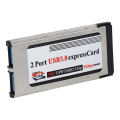 Miniatyrbild 2 av 5: Höghastighets Dual 2 Port Usb 3.0 Express Card 34mm Slot Express Card Pcmcia Konverter Adapter För Lap