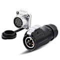 Miniatyrbillede 5 af 5: Lp20 Dc Volt 2 3 4 5 7 9 12 Pins Rund Industrielt Han/hun Stik Og Stikkontakt Solenergi Dc Vandtæt Stik db 2
