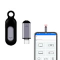 Miniatyrbild 3 av 5: Trådlös Smart Phone Infraröd Sändare Universell Mini Fjärrkontroll med Type-C Anslutning Rep [db] Grey