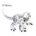 Miniatyrbillede 1 af 2: Dinosaur Figurer Indominus T Rex Blokke Legetøj Stor Dinosaur Blok, Børns Fødselsdagsfest1 Db white Tyrannosaurus rex