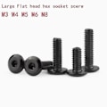 Pikkukuva 2 / 5: 520 kpl M3 M4 M5 M6 M8 Musta Hypotenuusa Litteä Kanta Kuusiokolo Ruuvi Alas Sivulle Huonekaluruuvit [DB] 10mm M4 20PCS