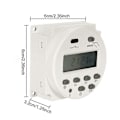 Miniatyrbilde 3 av 5: DC 12V 16A LCD Digital Timer Bryter Elektronisk Strøm Tidsrelé Programmerbar [db]