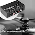 Miniatyrbillede 3 af 5: Ultra-kompakt Phono Forforstærker med RCA Input & Output 1/4 Tomme TRS Interfaces Preamplificador Pladespiller Forforstærker PP400 [DB] EU Plug