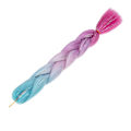 Pikkukuva 3 / 5: 24 tuuman punontahiukset Synteettiset Ombre-kierteet Punontahiukset DIY Jumbo-punos Naisille {DB} 3 24inch
