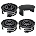 Miniatyrbillede 1 af 4: Til Parkside Plæneklipper 6 Spoler + 1 Spolekapsel Græstrimmer Tilbehørssæt, TLP-01 / TLP-01-1 [db] Multicolor 3 Spool + 1 Spool Cap