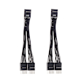 Miniatyrbillede 1 af 5: 2 stk. Computer Motherboard Usb-forlængerkabel 9 Pin 1 Hun til 2 Han Y Splitter Audio Hd Extensio