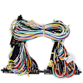 Miniatyrbilde 5 av 5: Jamma 28-pins Arcade-kabelnett med joystick- og knappkobling for videospillarkade-spillboks (4 {db} As Shown