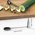 Miniatyrbilde 5 av 5: 2 stk. piranha spiral kutter, piranha spiralizer spiraljern i rustfritt stål, for grønnsaker [DB] 2pcs
