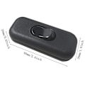 Pikkukuva 3 / 5: 2 kpl Bi-pole Inter Toggle -kytkin 6a 250v Toggle -kytkin Himmennin/lamppukytkin, Musta