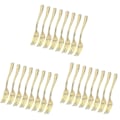 Miniatyrbillede 1 af 2: 120 stk. Engangs Mini Gaffler Frugt Dessert Pudding Gaffler Festartikler Til Restaurant Ktv (Gylden) DB 72 pcs