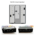 Miniatyrbillede 2 af 5: 16 Pin til Ford 15Pin Radio Bil Android Head Unit Kabel Adapter til Focus MK1 Mondeo Transit [DB] cable