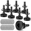 Miniatyrbilde 1 av 5: Justerbare Nivelleringsføtter Møbelføtter 3/8 Unc Gjenge Møbeljustering Justerbare Nivelleringsføtter For Bord Stoler Skap Sofa Forhøyer 4stk [DB] 8 Set
