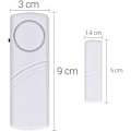 Miniatyrbild 3 av 4: Dörr- och fönsterlarm - Set med 4 trådlösa inbrottslarm - Hemsäkerhet mot inbrott - Magnetisk funktion - 100 Db [DB]
