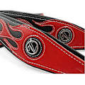 Pikkukuva 2 / 5: SQCLV Cool Lightning Pattern/Flame Guitar Strap Sähkökitaralle/Bassolle db Black