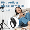 Miniatyrbild 5 av 5: Smart Elektronik Bluetooth Assistent Fjärrkontroll Scrollningsring Klickare (svart) Db